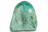 Polished Chrysocolla and Malachite Stone - Peru #255297-1